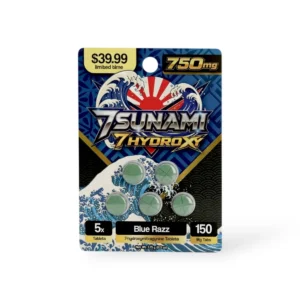 Tsunami 7-Hydroxy 150mg Chewable Blue Razz Tablets